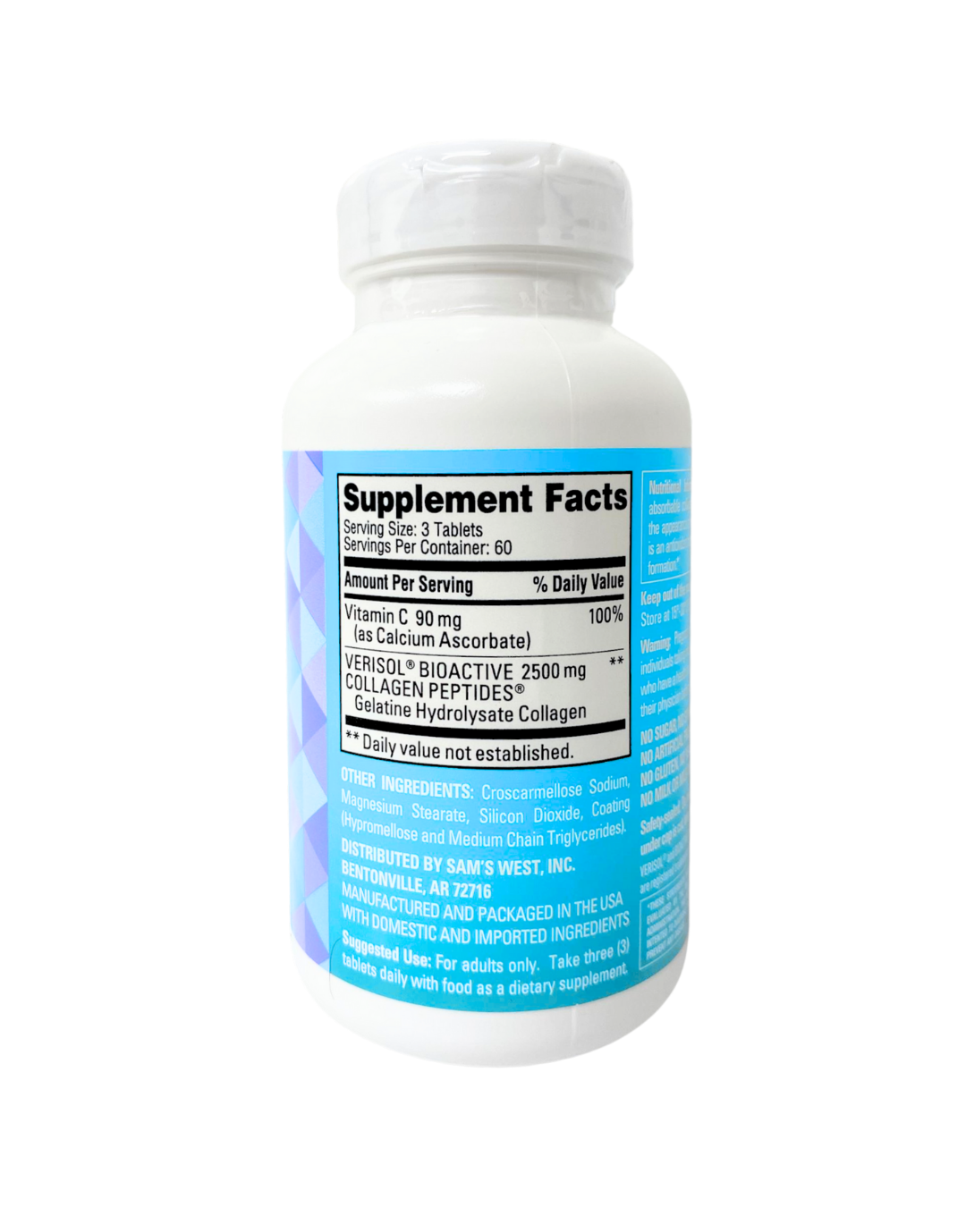 Colágeno, 2500mg, 180ct, Member's Mark - Imagen 2