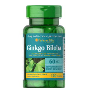 Ginkgo Biloba, 60mg, 120ct, Puritan's Pride