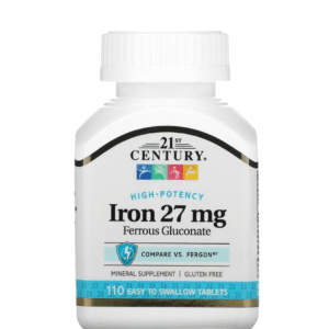 Hierro, 27mg, 110ct, 21st Century