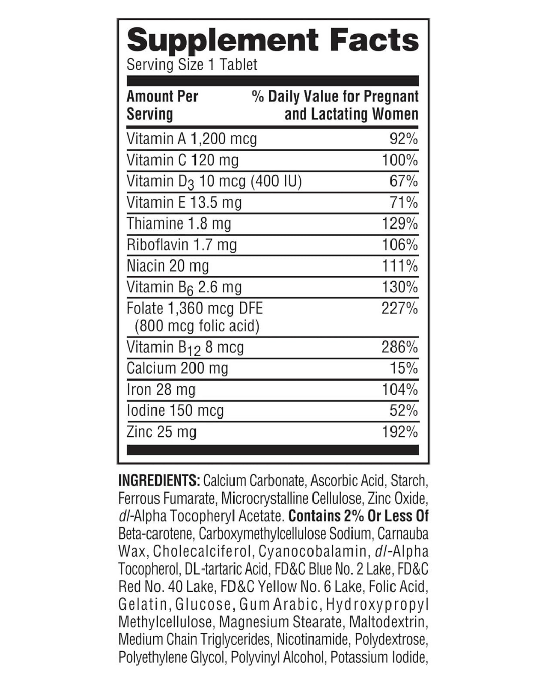 Prenatal, 100ct, Spring Valley - Imagen 2