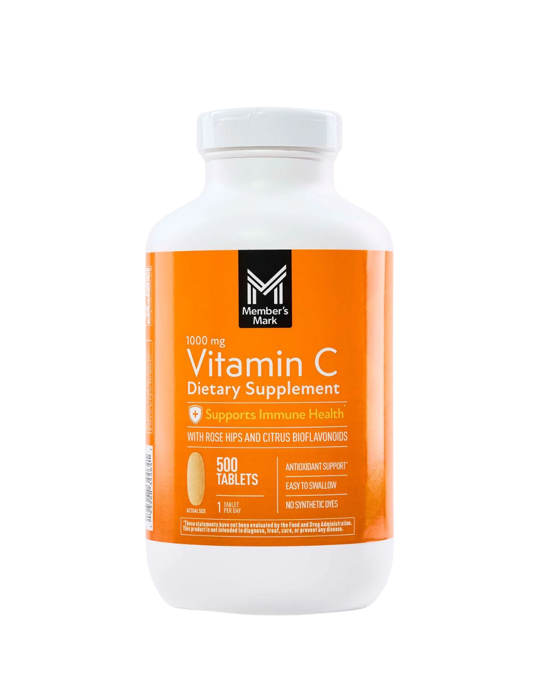 Vitamina C, 1000mg, 500ct, Member's Mark